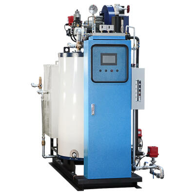 Taiwan Shin Chiao 1000G gas-fired steam boiler with blue control panel